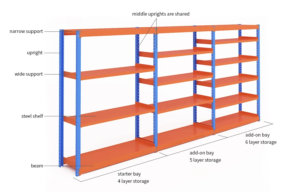 boltless shelving structure 46-1