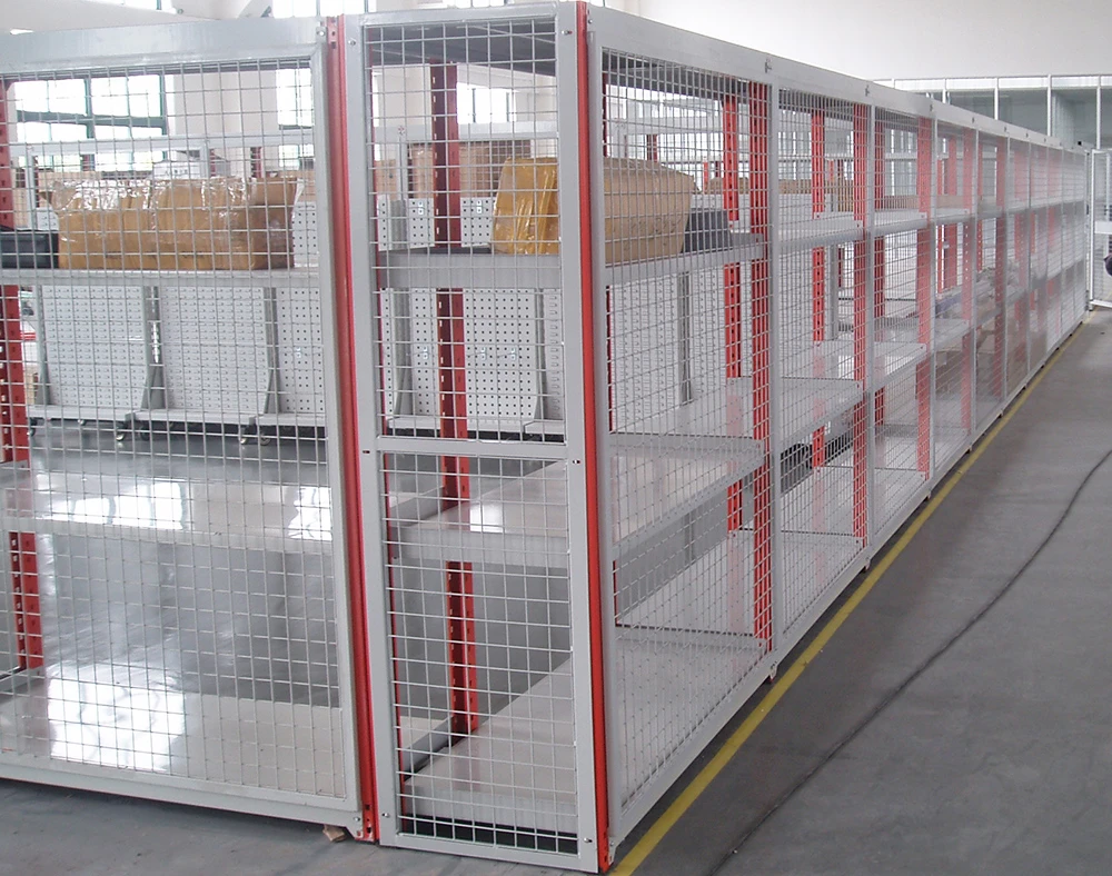 boltless shelving with protecting mesh 46-4