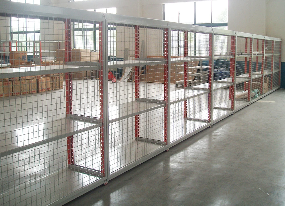 boltless shelving with protecting mesh 46-5
